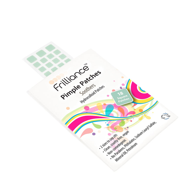 Fiona Frills Skin Care Soothers Pimple Patches | 18 Sage Green Squares Frilliance